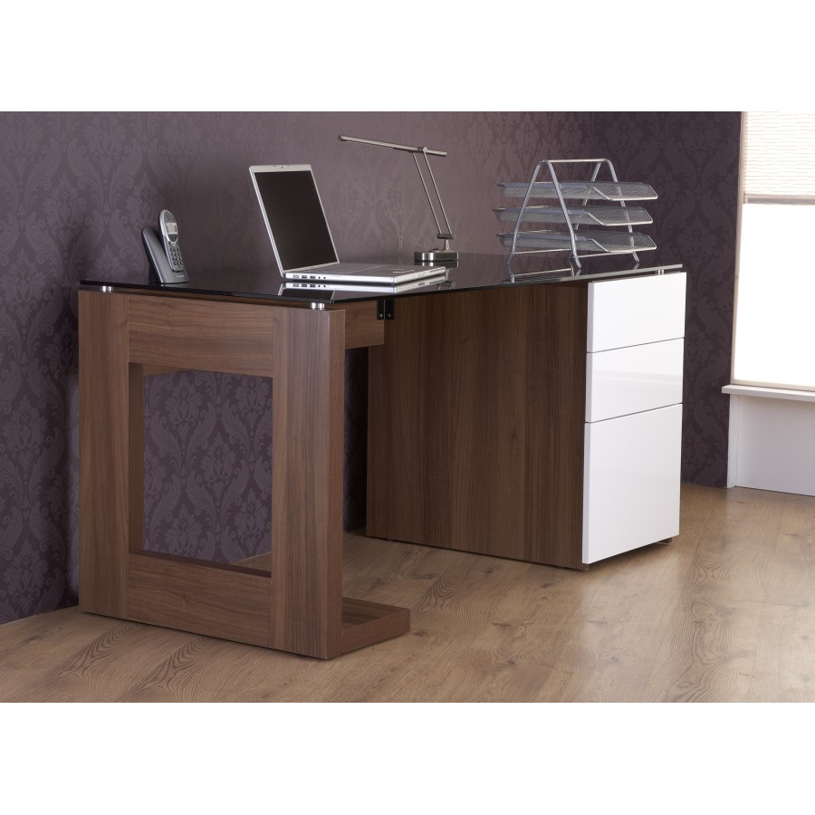 Sorbonne Walnut Effect Computer Desk